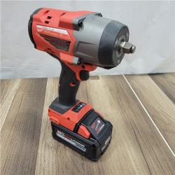 AS-IS Milwaukee M18 FUEL 18V Lithium-Ion Brushless Cordless 1/2 in. Impact Wrench W/(2) 6 Ah FORGE Batteries