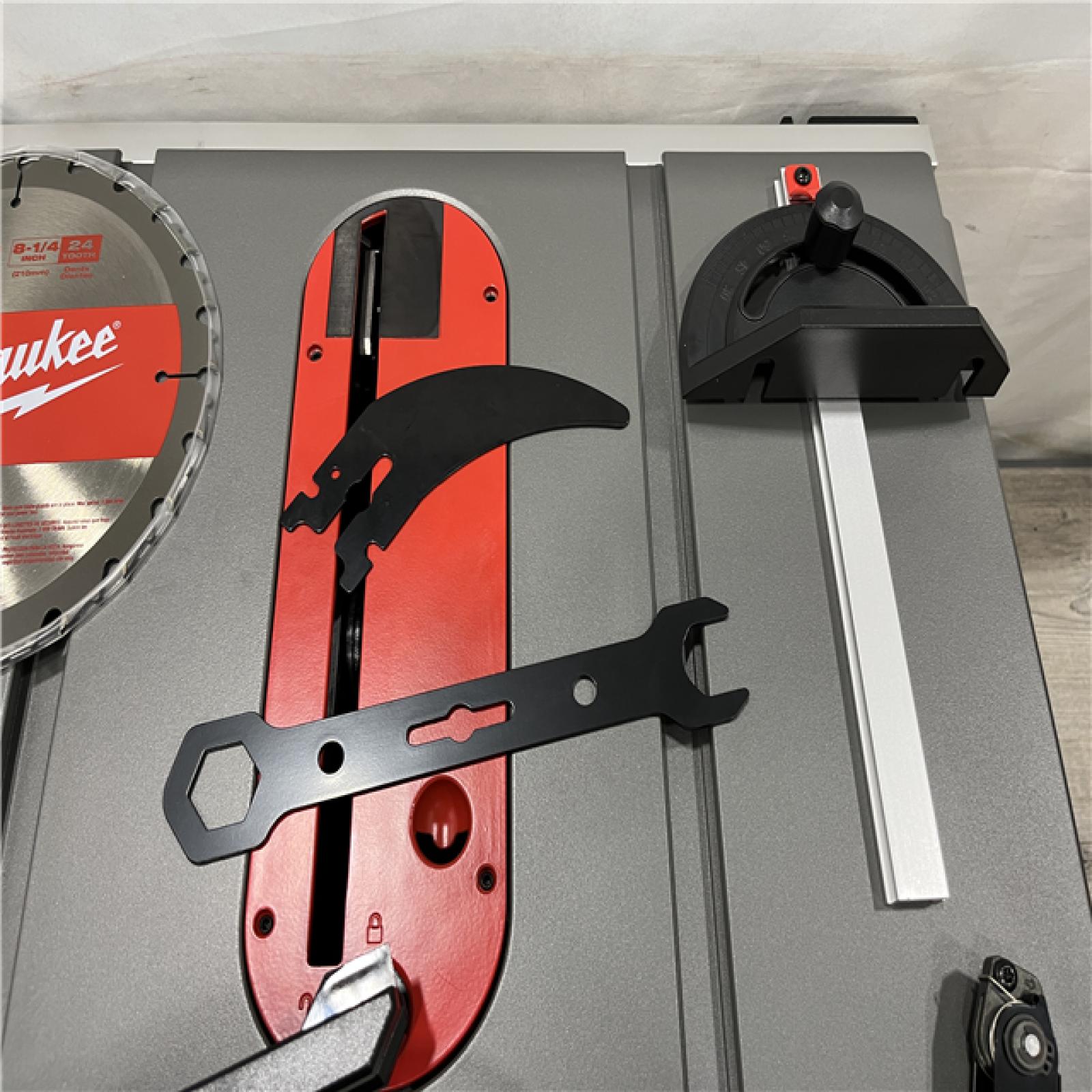 AS-IS Milwaukee FUEL ONE-KEY 18-Volt Lithium-Ion Brushless Cordless 8-1/4 in. Table Saw (Tool-Only)