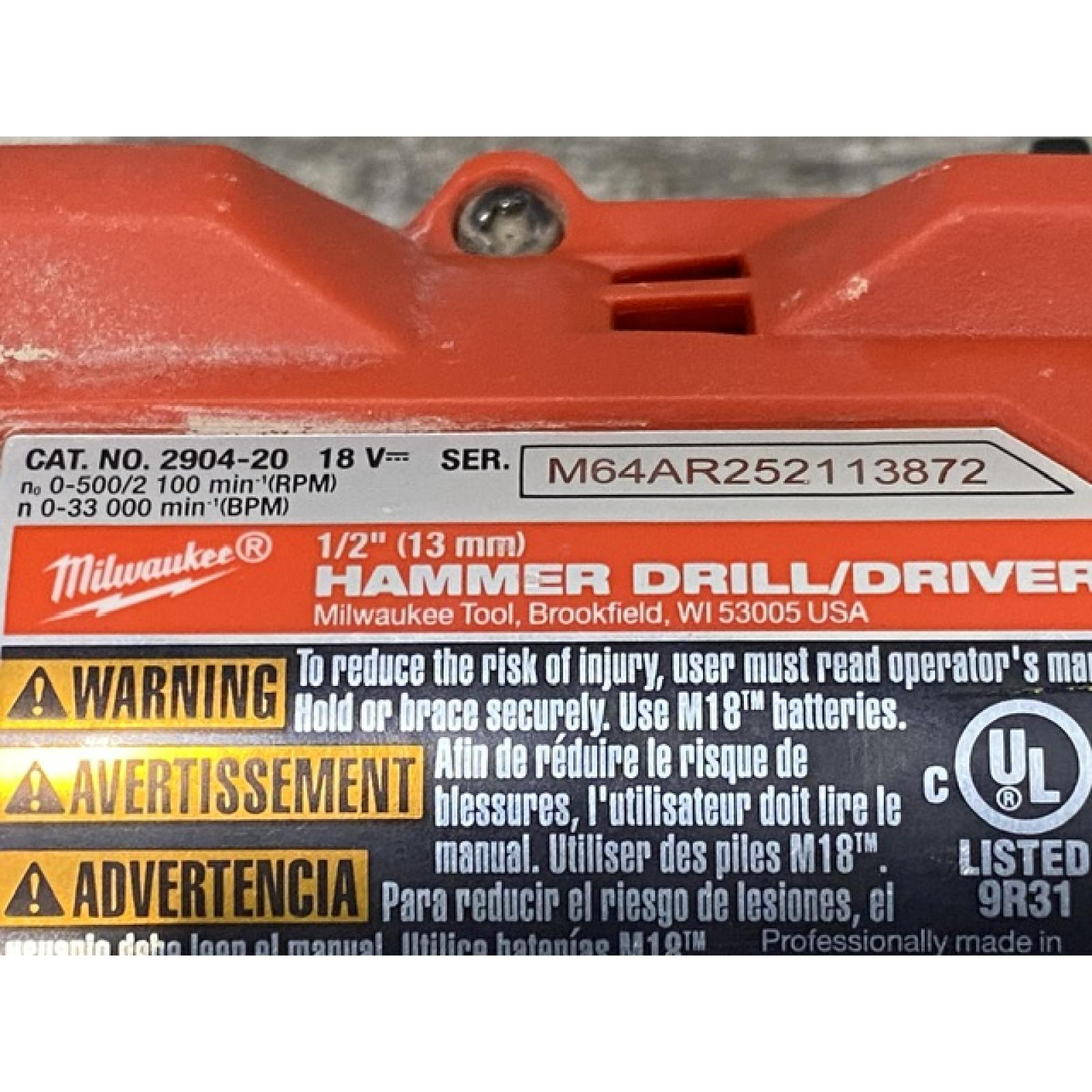 AS-IS Milwaukee FUEL 18V Lithium-Ion Brushless Cordless Hammer Drill and Impact Driver Combo Kit