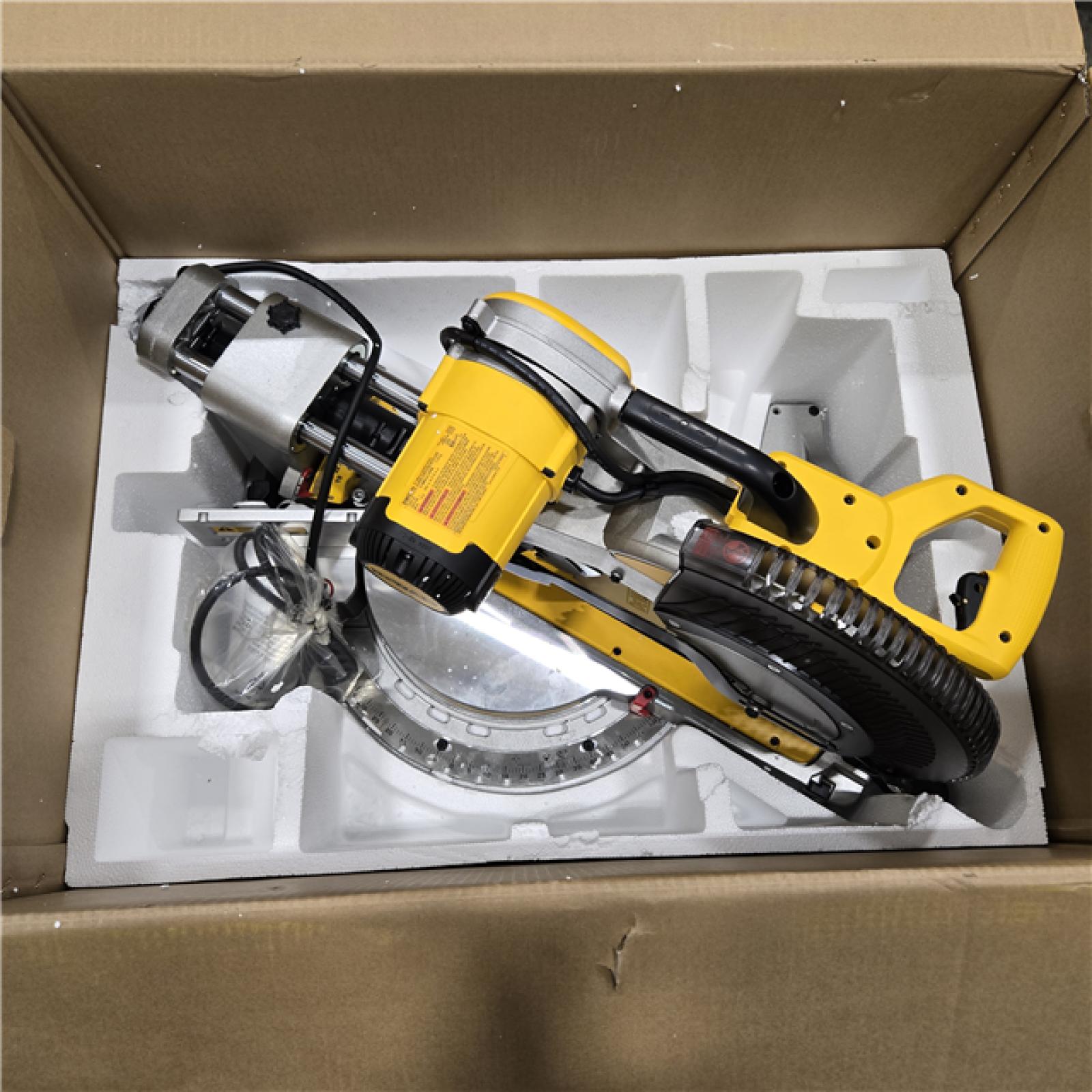 LIKE NEW! - DEWALT 12-in Dual Bevel Sliding Compound Miter Saw