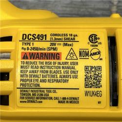 AS-IS DEWALT 20V MAX Cordless 18-Gauge Swivel Head Shears (Tool Only)