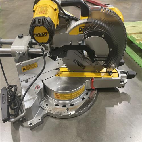 As-Is- DEWALT 12 Double Bevel Sliding Compound Miter Saw