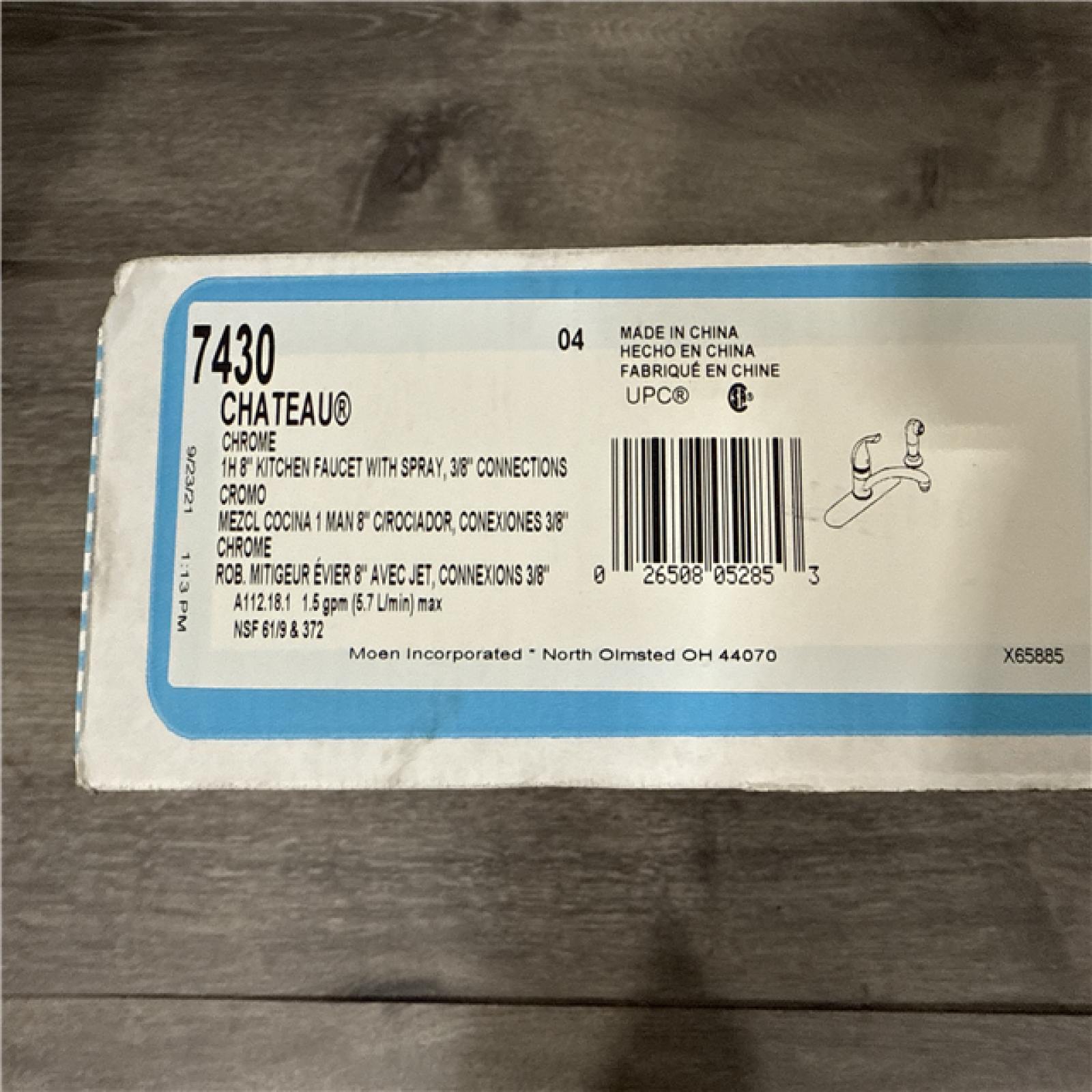 California AS-IS Moen One-Handle Kitchen Faucet