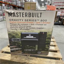 DALLAS LOCATION -AS-IS Gravity Series 800 Digital WiFi Charcoal Grill  Griddle and Smoker in Black