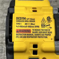 AS-IS DEWALT Atomic 20V Lithium-Ion Cordless Compact 1/2 in. Drill/Driver Kit