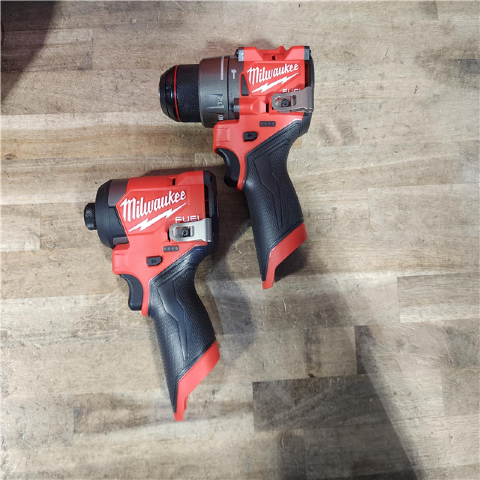 HOUSTON LOCATION - AS-IS (APPEARS LIKE NEW) Milwaukee FUEL 12-Volt Lithium-Ion Brushless Cordless Hammer Drill and Impact Driver Combo Kit
