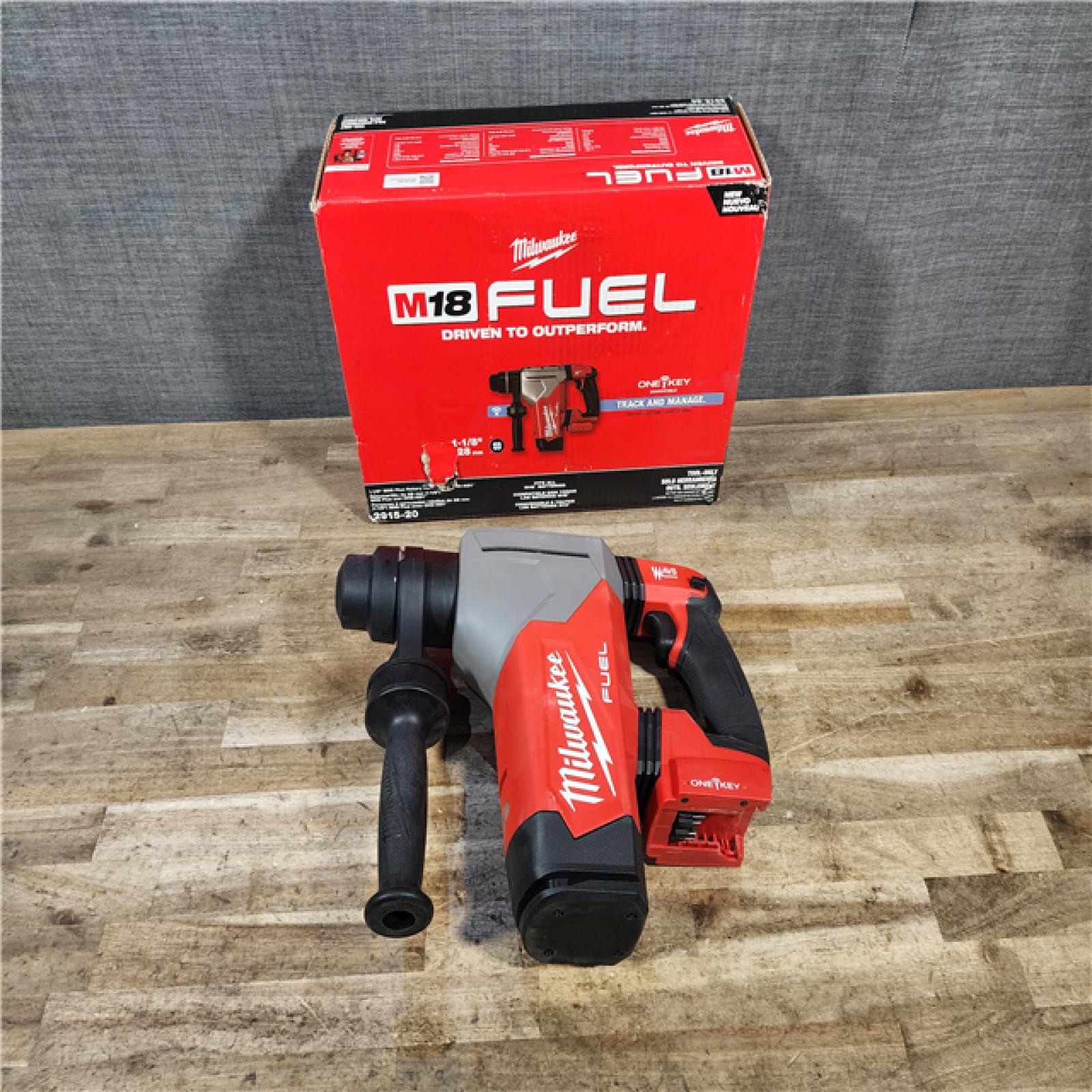 HOUSTON LOCATION - AS-IS Milwaukee M18 FUEL 18V Lithium-Ion Brushless Cordless SDS-Plus 1-1/8 in. Rotary Hammer Drill (Tool-Only)