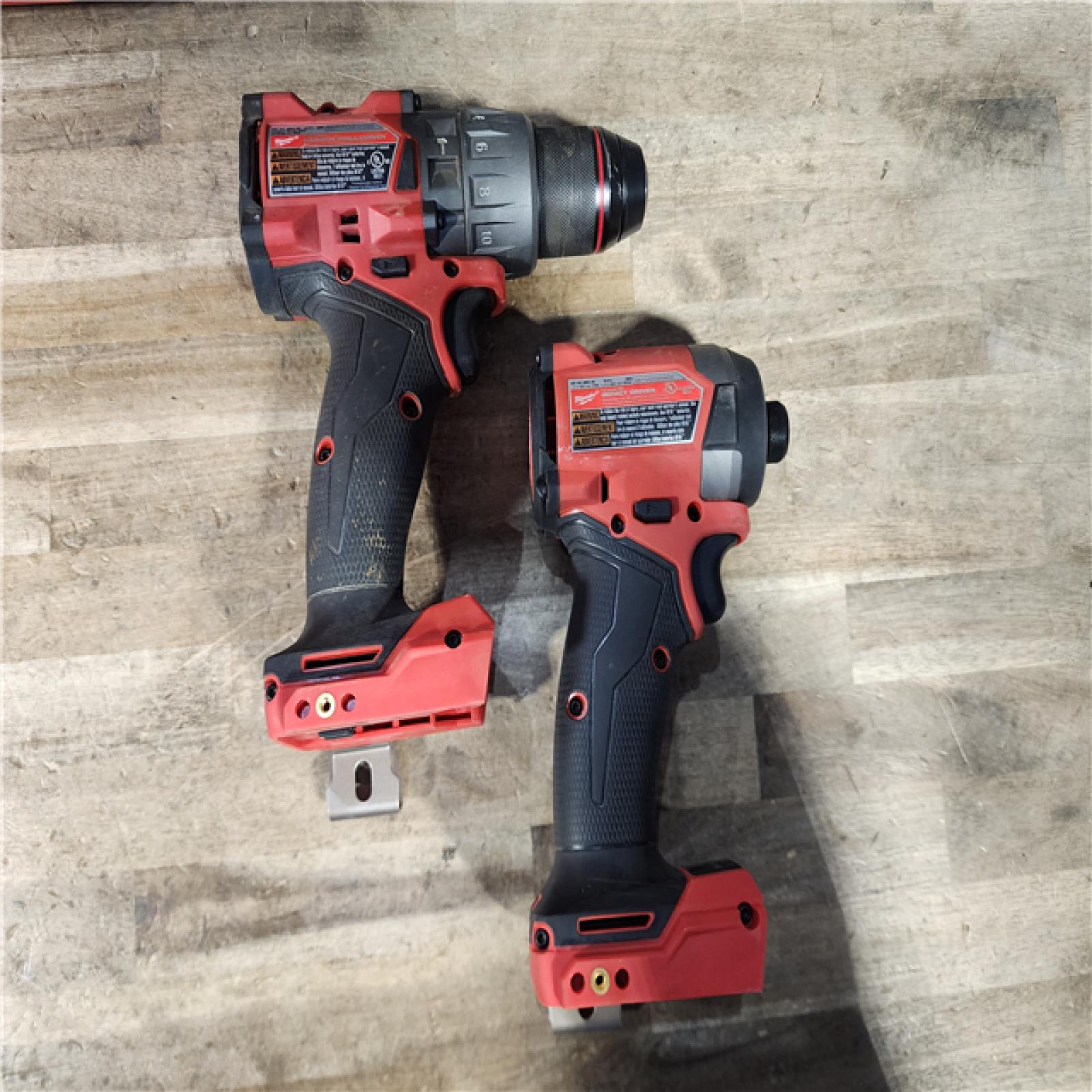 HOUSTON LOCATION - AS-IS Milwaukee FUEL 18V Lithium-Ion Brushless Cordless Hammer Drill and Impact Driver Combo Kit