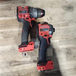 HOUSTON LOCATION - AS-IS Milwaukee FUEL 18V Lithium-Ion Brushless Cordless Hammer Drill and Impact Driver Combo Kit