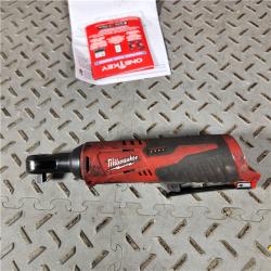 Houston Location - As-Is Milwaukee 2457-20 M12 3/8  Ratchet (Bare Tool Only) - Appears IN USED Condition
