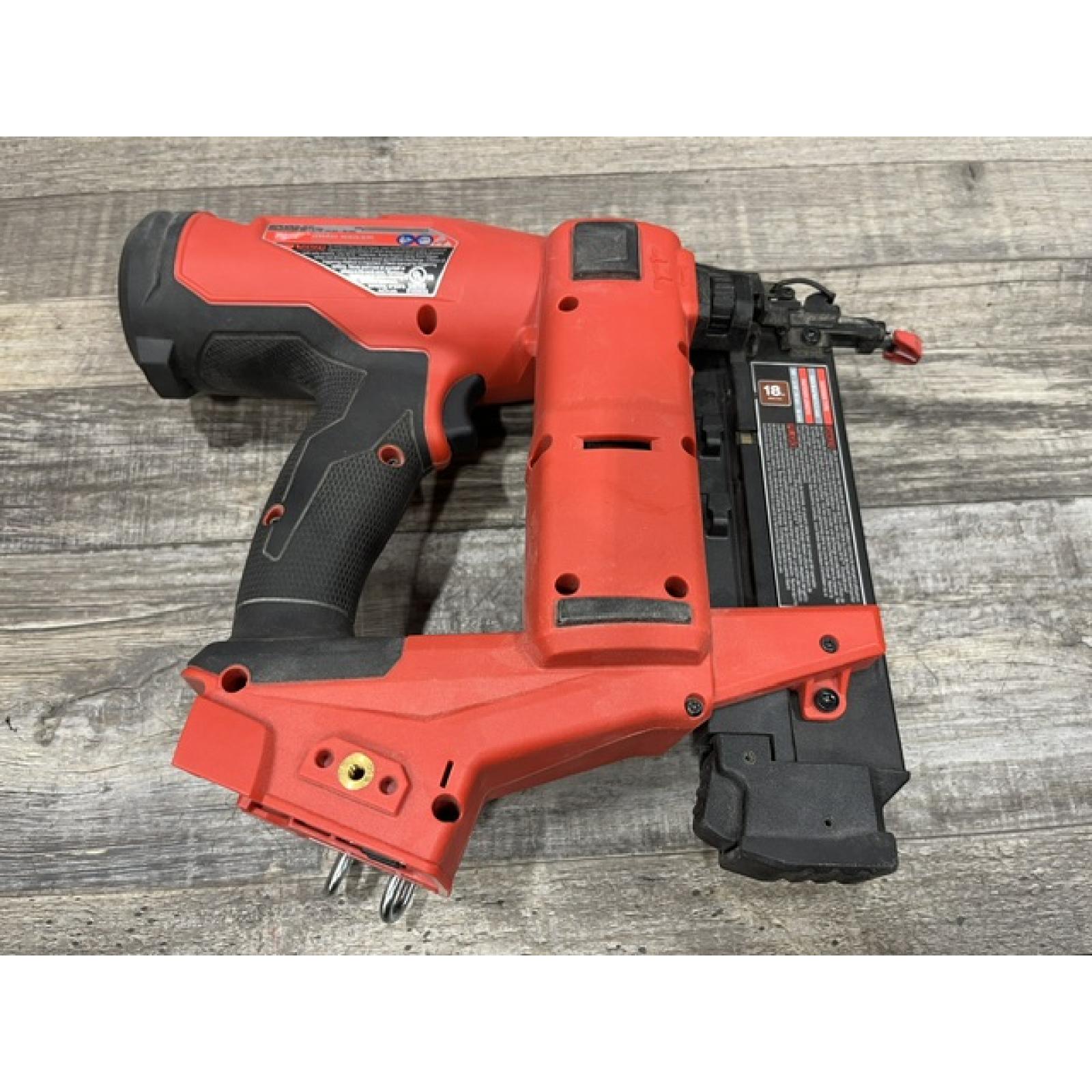 AS-IS Milwaukee FUEL 18-Volt Lithium-Ion Brushless Cordless Gen II 18-Gauge Brad Nailer (Tool-Only)