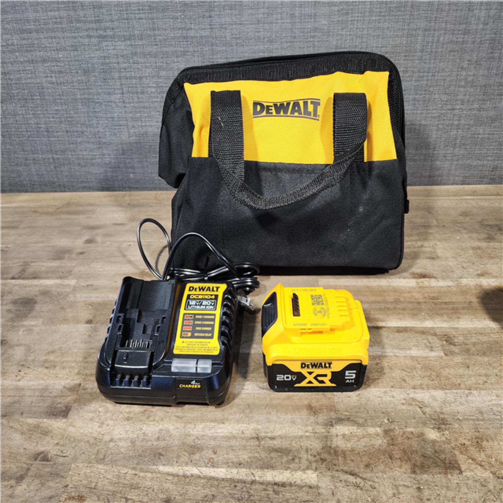 HOUSTON LOCATION - AS-IS (APPEARS LIKE NEW) Dewalt 20V MAX Lithium-Ion Cordless 1/2 in. Impact Wrench Kit W/ BATTERY & CHARGER