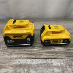 AS-IS DEWALT 20V MAX Lithium-Ion Battery Kit with 5.0Ah and 2.0Ah Battery and Charger