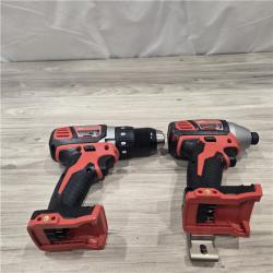 AS-IS Milwaukee 18V Cordless 2-Tool Drill/Driver and Impact Driver Kit