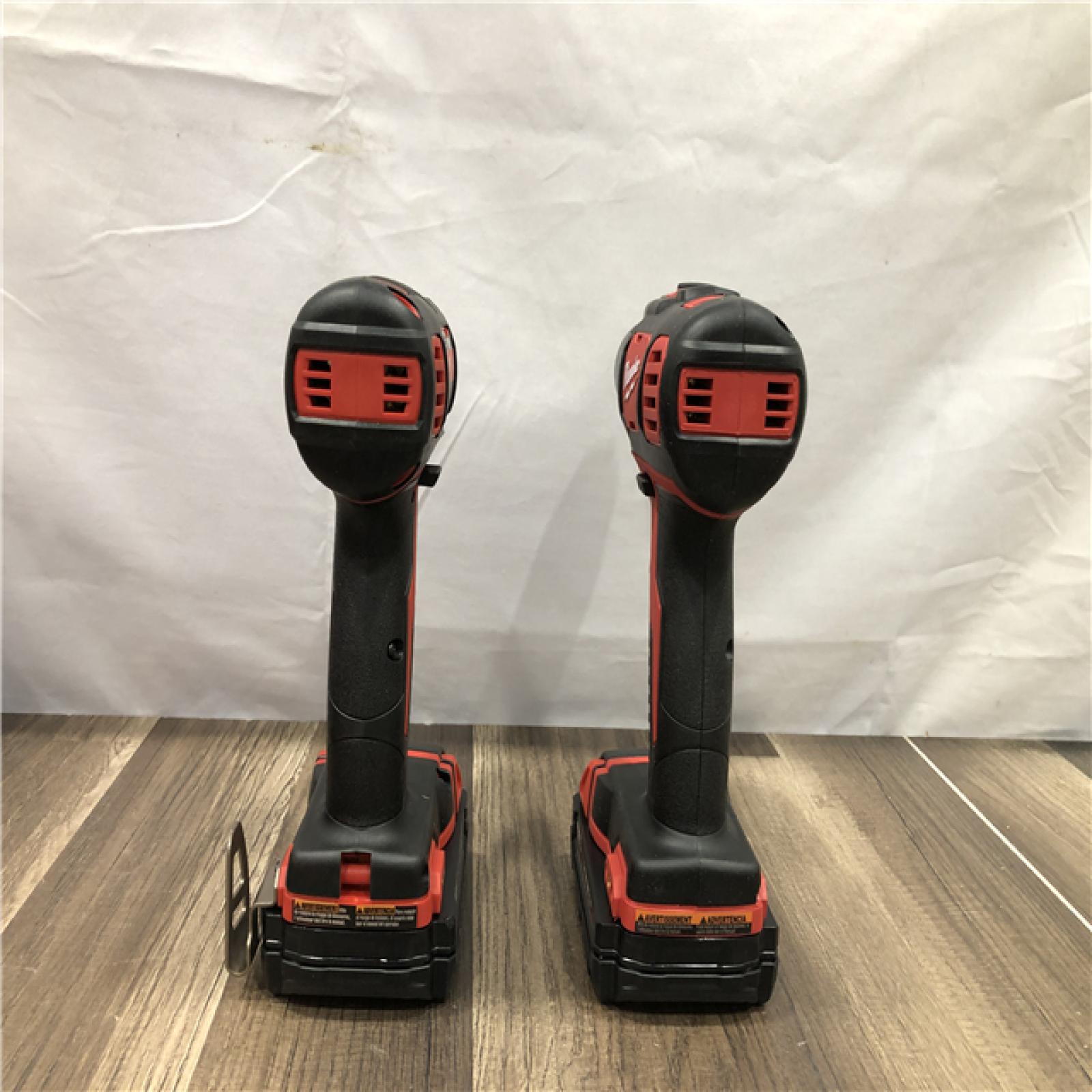 AS-IS Milwaukee 18V Lithium-Ion Cordless Drill Driver/Impact Driver Combo Kit