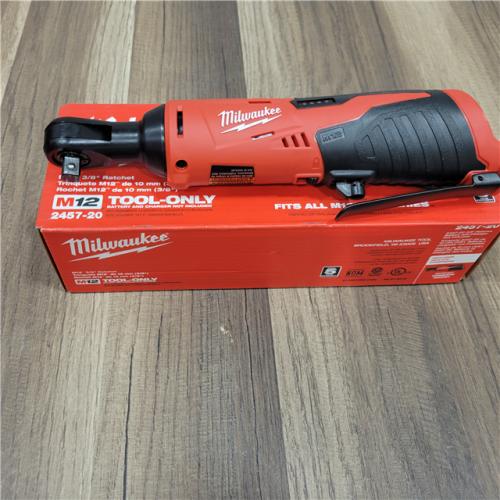 AS-IS  Milwaukee 2457-20 M12 3/8  Ratchet (Bare Tool KIT battery & charge)