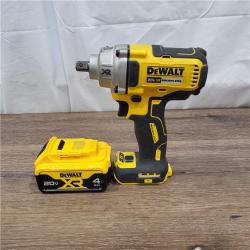 AS-IS 20V Lithium-Ion Cordless Brushless 1/2 in. Impact Wrench Kit, (1) 4.0Ah Battery, and Charger