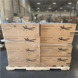 DALLAS LOCATION - Hampton Bay Rothley II 52 in. Indoor LED Matte Black Ceiling Fan with Light Kit (24 UNITS)