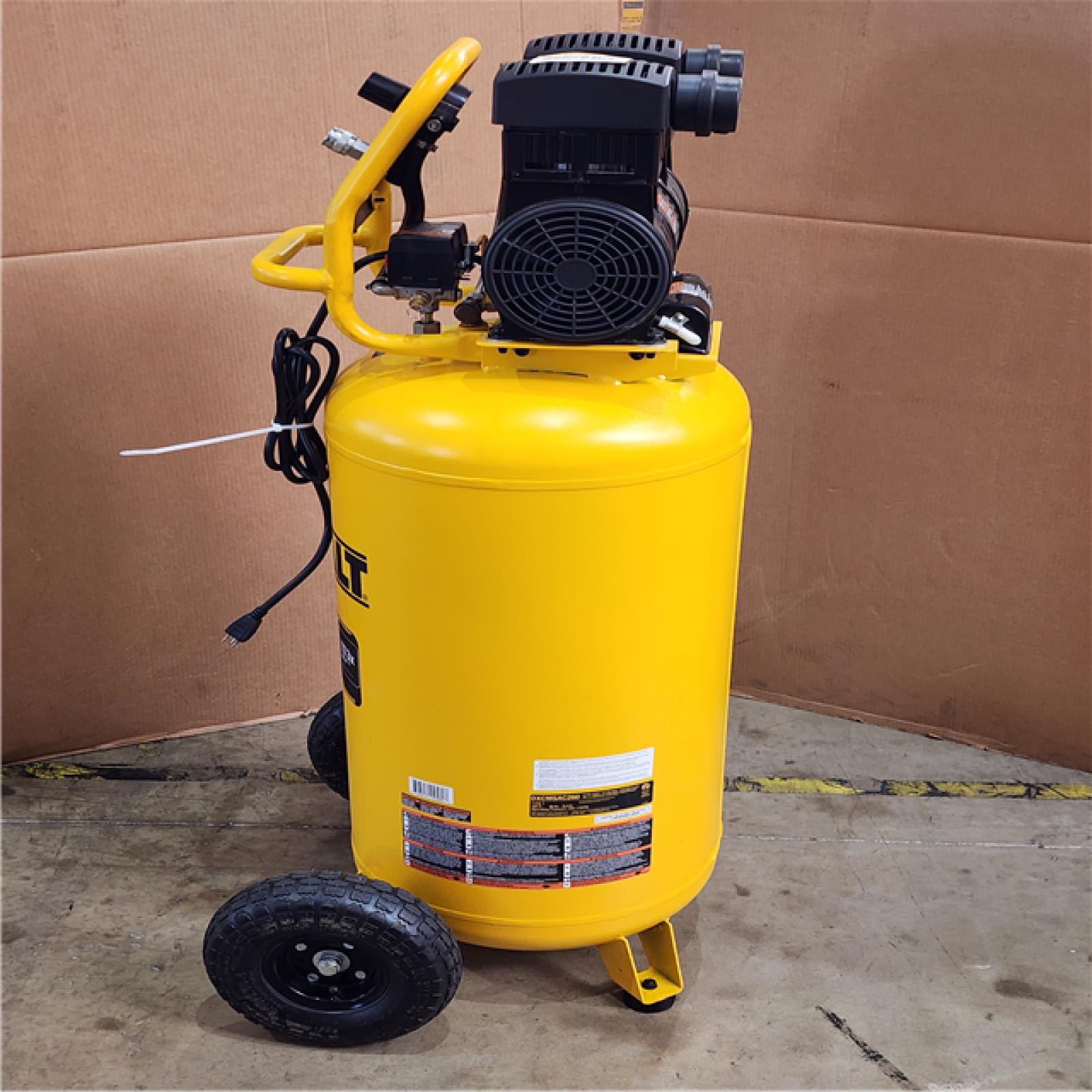 HOUSTON LOCATION - AS-IS DEWALT 26 Gal. 175 PSI Ultra Quiet Portable Electric Air Compressor