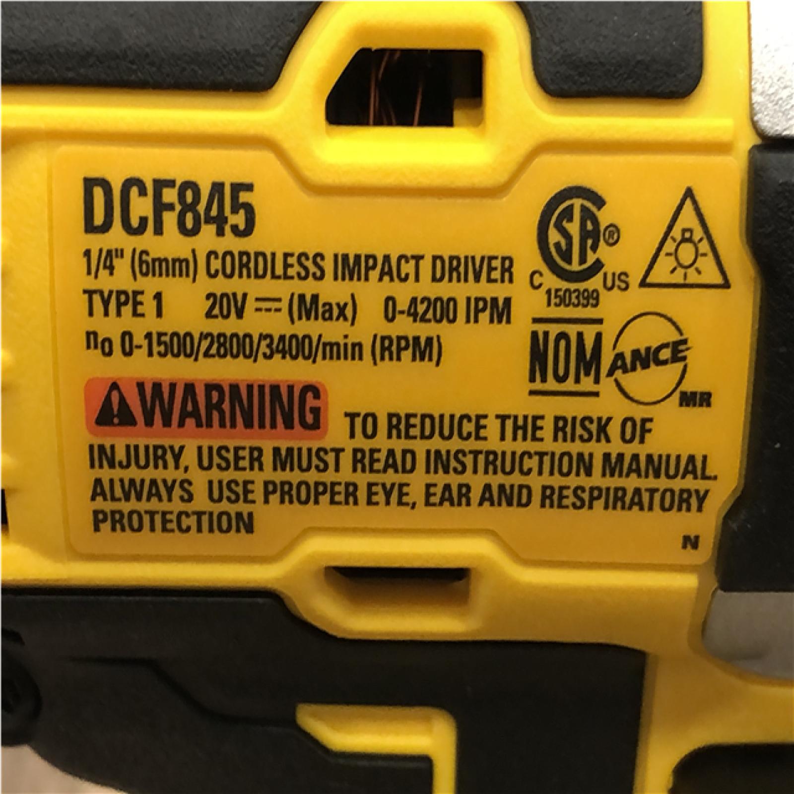 AS-IS DEWALT 20-Volt Maximum XR Cordless Brushless 1/4 in. 3-Speed Impact Driver (Tool-Only)