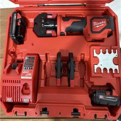 California NEW Milwaukee M18 Short Throw Press Tool Kit with Pex Crimp Jaws  Includes (2) Batteries  Charger & Hard Case