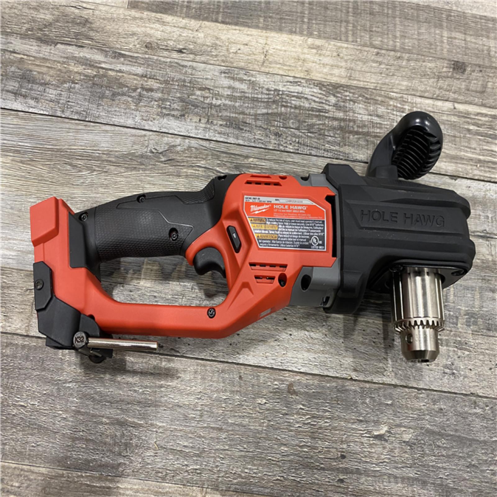 AS-IS Milwaukee FUEL GEN II 18V Lithium-Ion Brushless Cordless 1/2 in. Hole Hawg Right Angle Drill (Tool-Only)