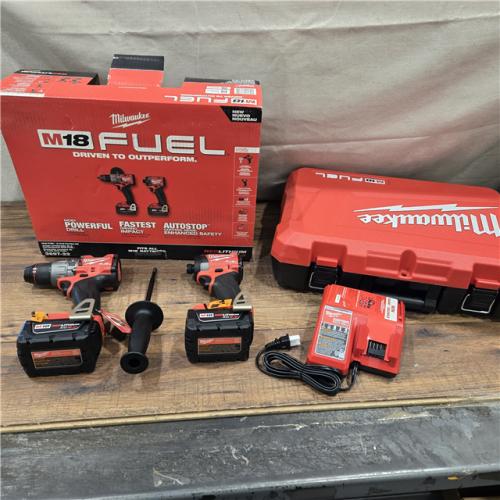 GOOD- MILWAUKEE FUEL 18V Lithium-Ion Brushless Cordless Hammer Drill and Impact Driver Combo Kit (2-Tool) with 2 Batteries