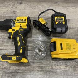 AS-IS DEWALT ATOMIC 20V Lithium-Ion Cordless 1/2 in. Hammer Drill Kit