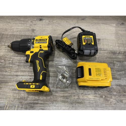AS-IS DEWALT ATOMIC 20V Lithium-Ion Cordless 1/2 in. Hammer Drill Kit