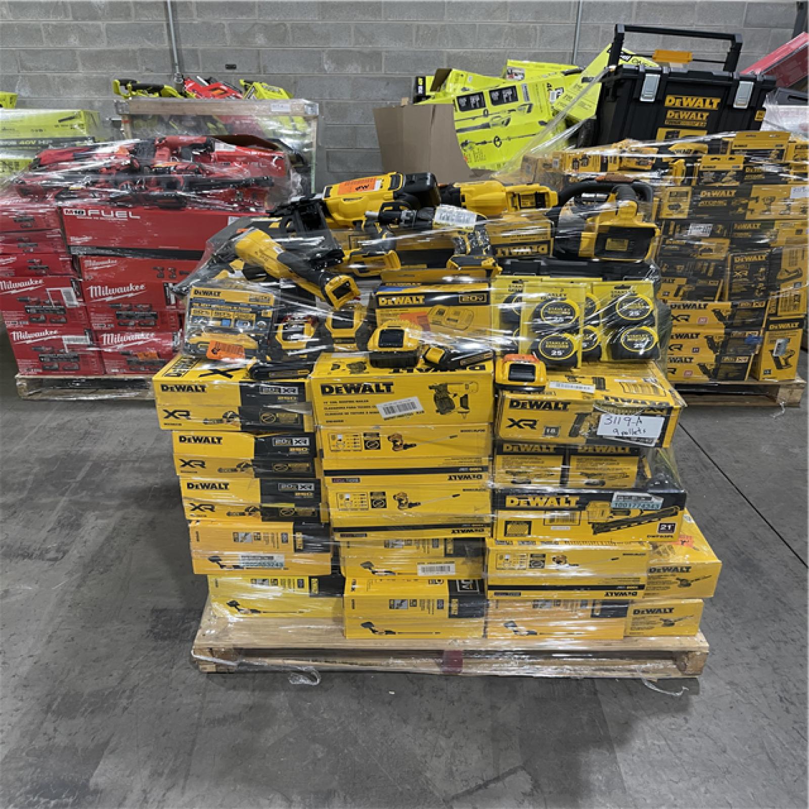 Pittston Location As-Is Power Tools Partial Truckload (9 pallets) 3119-A