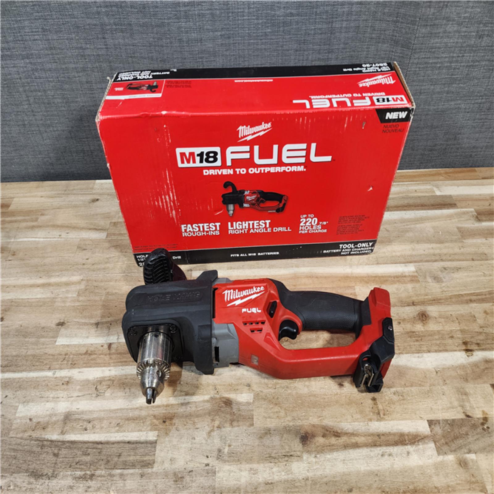 HOUSTON LOCATION - AS-IS Milwaukee FUEL GEN II 18V Lithium-Ion Brushless Cordless 1/2 in. Hole Hawg Right Angle Drill (Tool-Only)