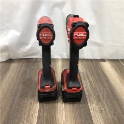 AS-IS Milwaukee FUEL 18V Lithium-Ion Brushless Cordless Hammer Drill and Impact Driver Combo Kit