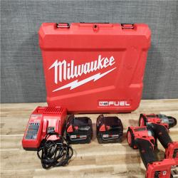 HOUSTON LOCATION - AS - IS Milwaukee FUEL 18V Lithium-Ion Brushless Cordless Hammer Drill and Impact Driver Combo Kit