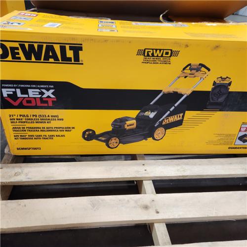 As-Is- FLEXVOLT 2x60V MAX 21 in. Cordless Battery Powered Self Propelled Lawn Mower Kit with  12.0 Ah Batteries and Chargers