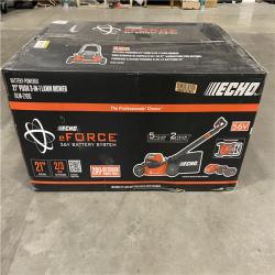 Dallas Location - NEW- ECHO 21 in. 56-Volt Cordless Battery Walk Behind Push Lawn Mower with Two 5.0 Ah Batteries/Rapid Charger