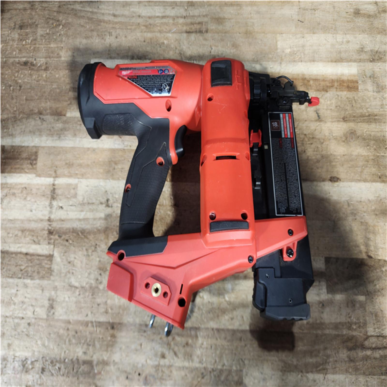 Houston Location AS-IS Milwaukee FUEL 18-Volt Lithium-Ion Brushless Cordless Gen II 18-Gauge Brad Nailer (Tool-Only)