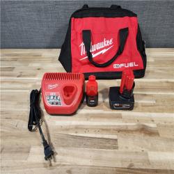 HOUSTON LOCATION - AS-IS Milwaukee FUEL 12-Volt Lithium-Ion Brushless Cordless Hammer Drill and Impact Driver Combo Kit