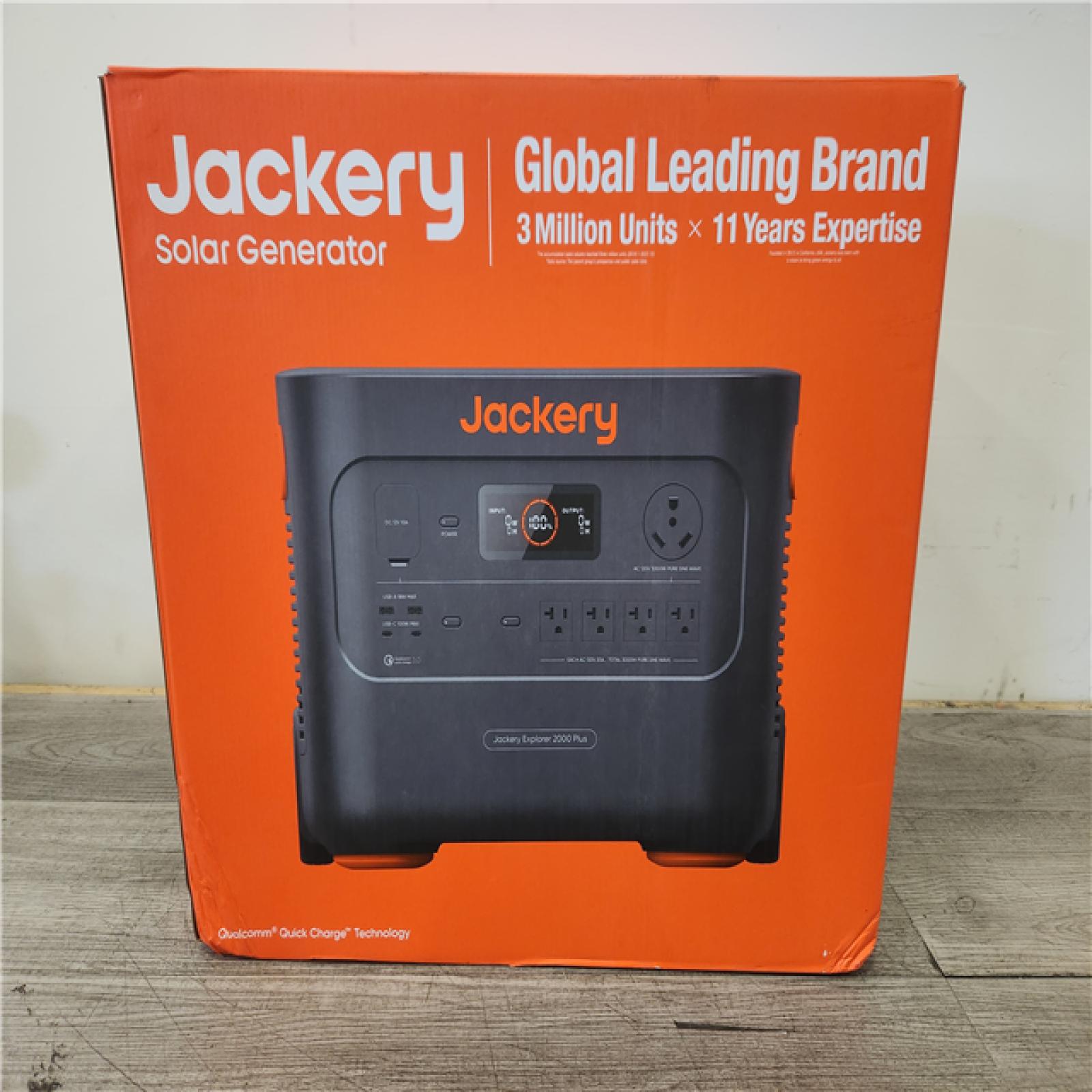 Phoenix Location NEW Jackery Solar Generator Explorer 2000 Plus 2042.8Wh/ 3000W Model No. Je-2000C (SEALED)
