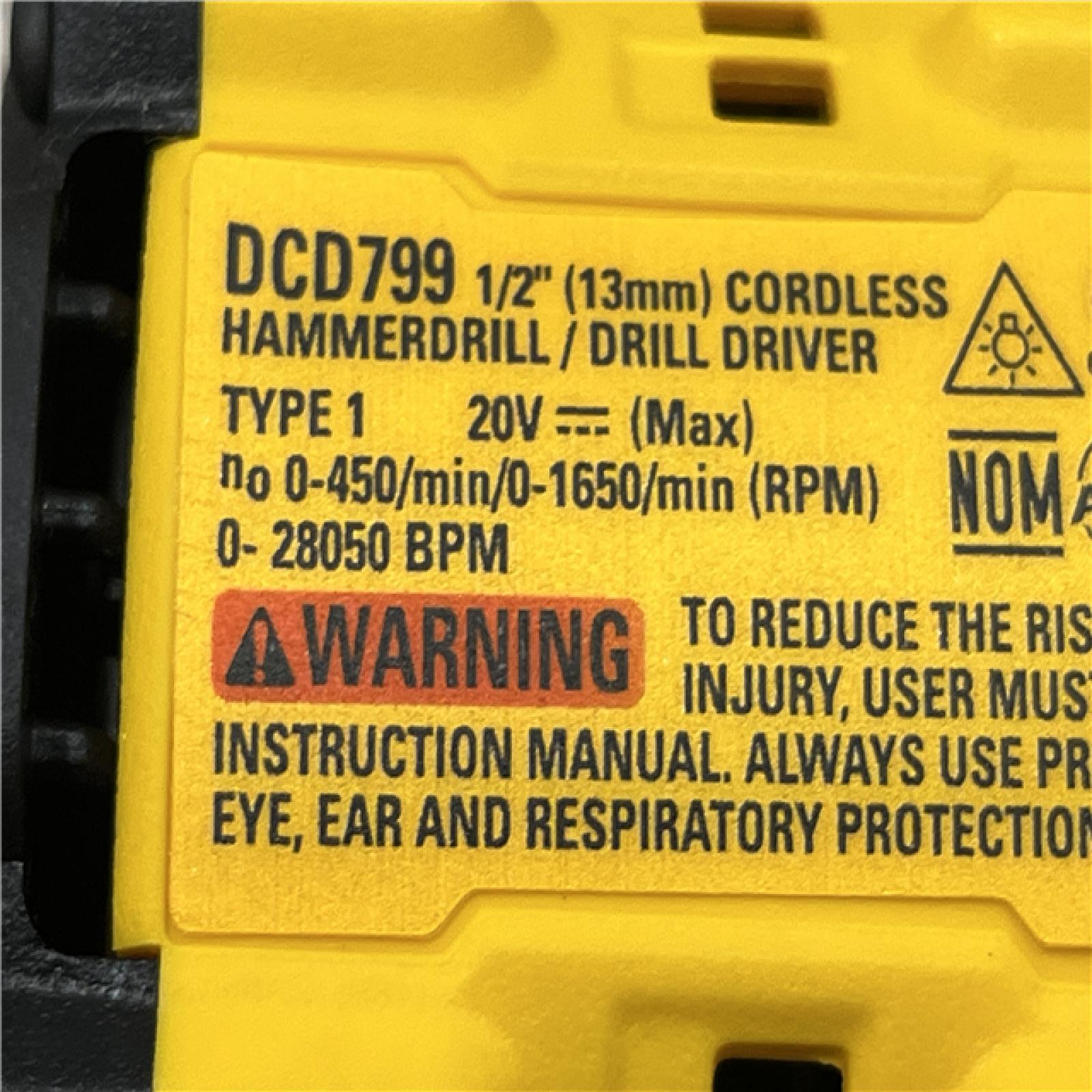 AS-IS DEWALT ATOMIC 20V Lithium-Ion Cordless 1/2 in. Hammer Drill Kit