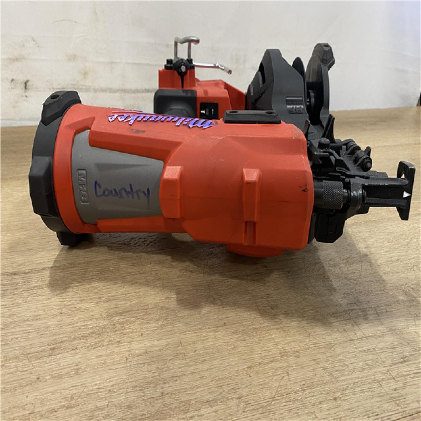 AS-IS Milwaukee FUEL 18-Volt Lithium-Ion Brushless Cordless Coil Roofing Nailer (Tool Only)