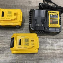 AS-IS DEWALT 20V MAX Lithium-Ion Battery Kit with 5.0Ah and 2.0Ah Battery and Charger