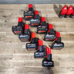 HOUSTON LOCATION - AS-IS MILWAUKEE BATTERY PACK QTY - 15