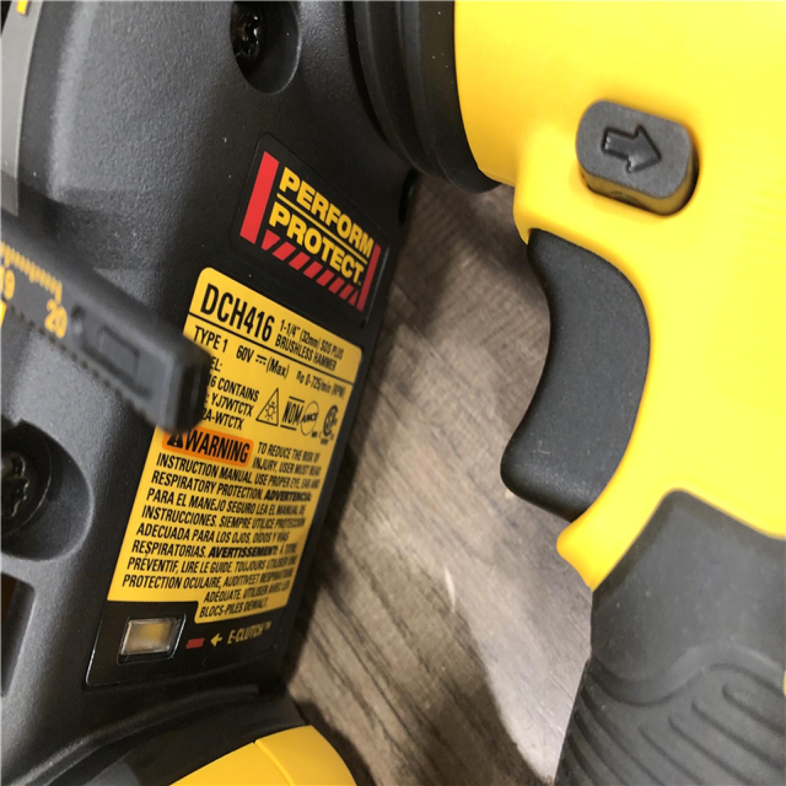 AS-IS DEWALT FLEXVOLT 60V MAX Cordless 1-1/4 in. SDS Plus Rotary Hammer (Tool Only)