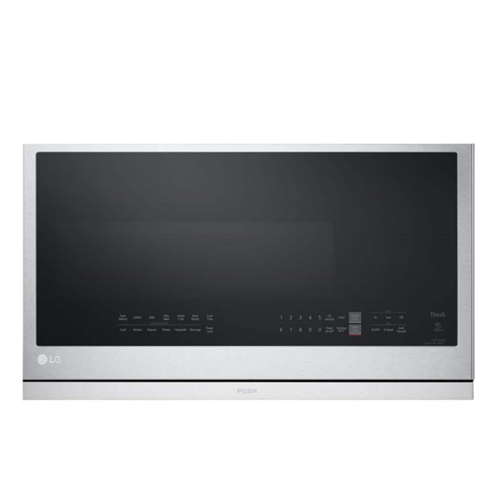 Phoenix NEW LG 2.1 cu. ft. 30 in. Width PrintProof Stainless Steel 1 050-Watt Smart Over-the-Range Microwave Oven with ExtendaVent 2.0