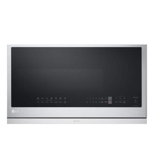 Phoenix NEW LG 2.1 cu. ft. 30 in. Width PrintProof Stainless Steel 1 050-Watt Smart Over-the-Range Microwave Oven with ExtendaVent 2.0