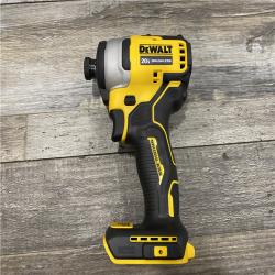 AS-IS DEWALT Atomic 20V Max Lithium-Ion Brushless Cordless Compact 1/4 in. Impact Driver Kit