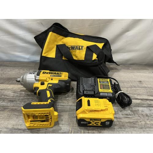 AS-IS DEWALT 20V MAX Lithium-Ion Cordless 1/2 in. Impact Wrench Kit