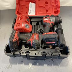 AS-IS - Milwaukee M18 FUEL 18V Lithium-Ion Brushless Cordless Hammer Drill and Impact Driver Combo Kit