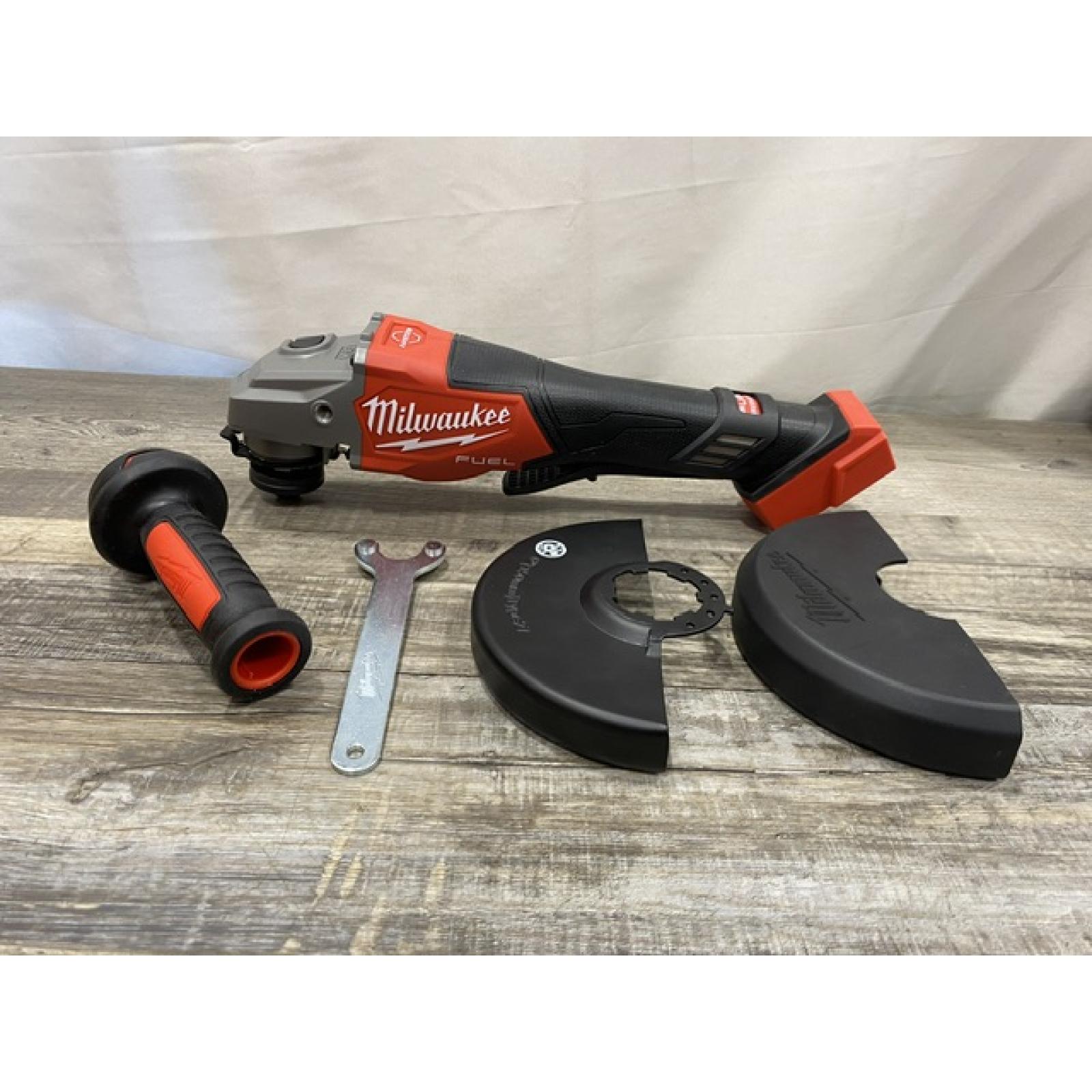 AS-IS Milwaukee FUEL 18-Volt Lithium-Ion Brushless Cordless 4-1/2 in./6 in. Braking Grinder with Paddle Switch (Tool-Only)