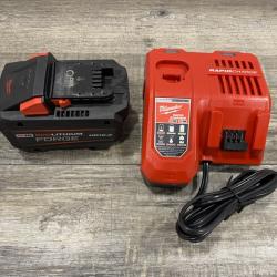 LIKE NEW - Milwaukee 18-Volt Lithium-Ion REDLITHIUM FORGE Starter Kit with 12. 0Ah Battery and Charger
